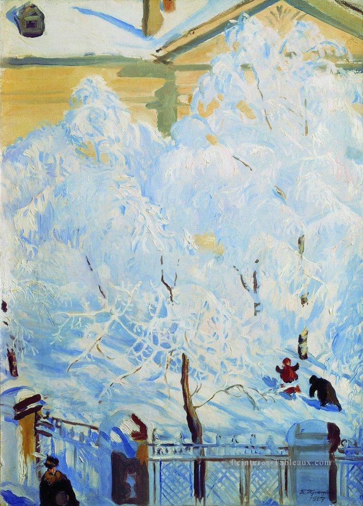rime dur 1917 Boris Mikhailovich Kustodiev Peintures à l'huile